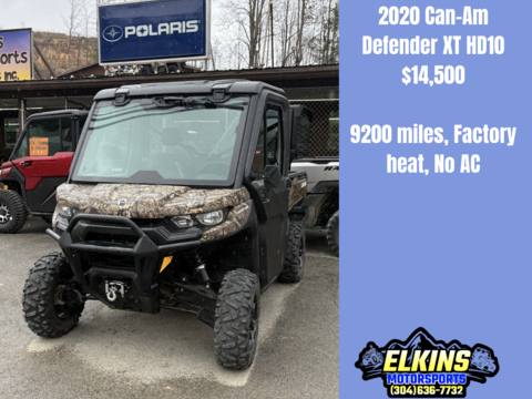 2020 Can Am Defender XT Cab HD10 Oak/Camo.