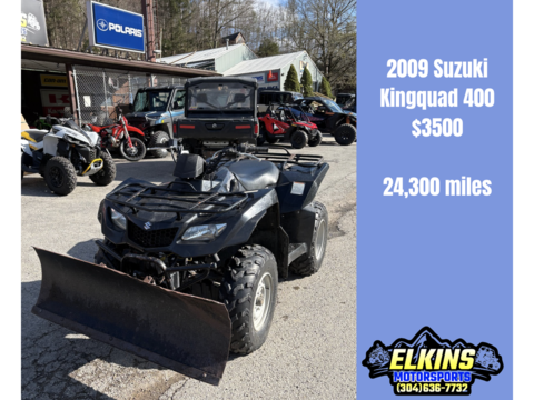 2009 Suzuki KingQuad 400AS.