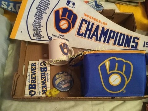 76 Miscellaneous Milwaukee Brewers lot.