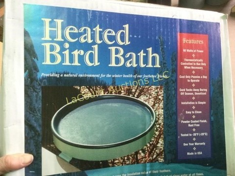 5 Miscellaneous heated bird bath.