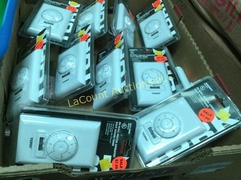 258 Miscellaneous box of in wall motor operated shut down timers.