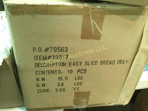 275 Miscellaneous 10 French bread cutting trays w knives.