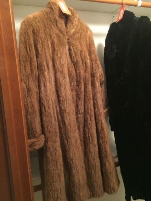 11 Miscellaneous Full length fur coat.