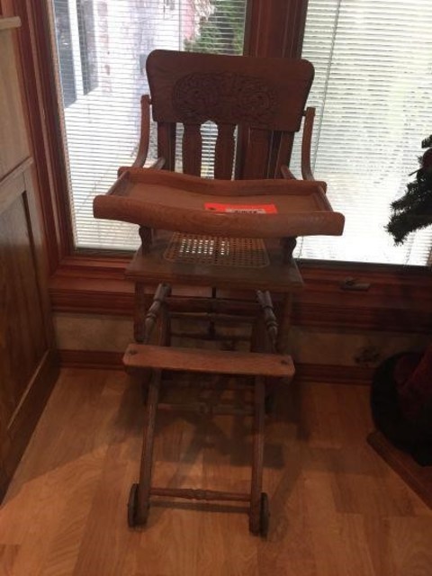 41 Miscellaneous Antique high chair.