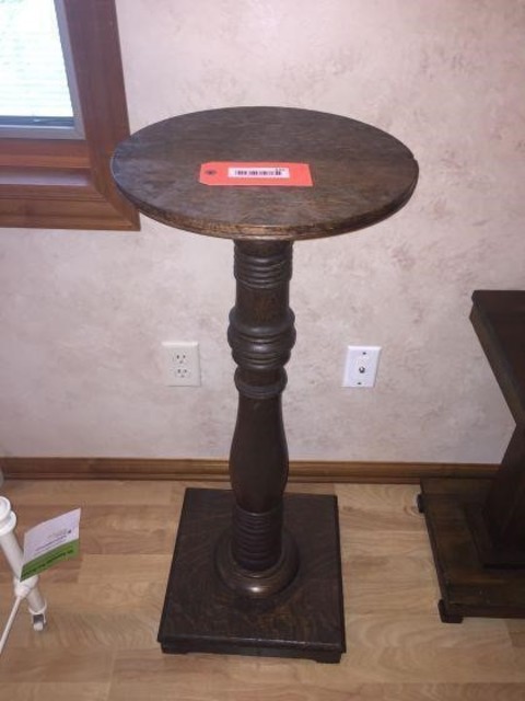 133 Miscellaneous Plant stand 14 inch diameter x 36 inches tall.