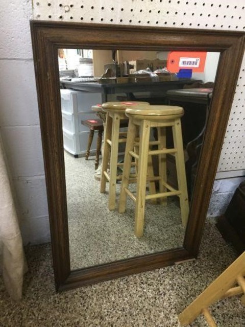 107 Miscellaneous Framed mirror 24x36.