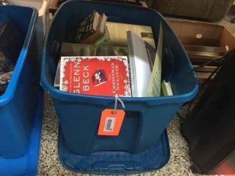 268 Miscellaneous Books, tote with cover.